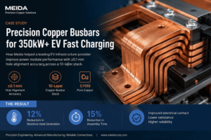 Precision Copper Busbars for 350kW+ EV Fast Charging