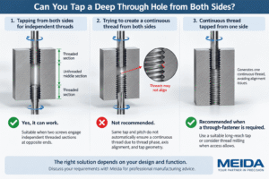 Can You Tap a Deep Through Hole from Both Sides?